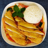Com Gà Chien Sot Chua Ngọt - Fritované Kuře ve Sladkokyselé Omáčce